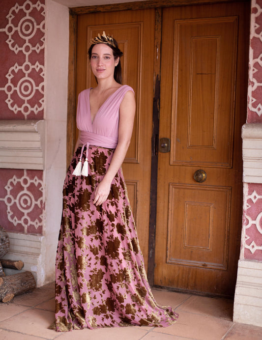 Royal Fringed Poncho