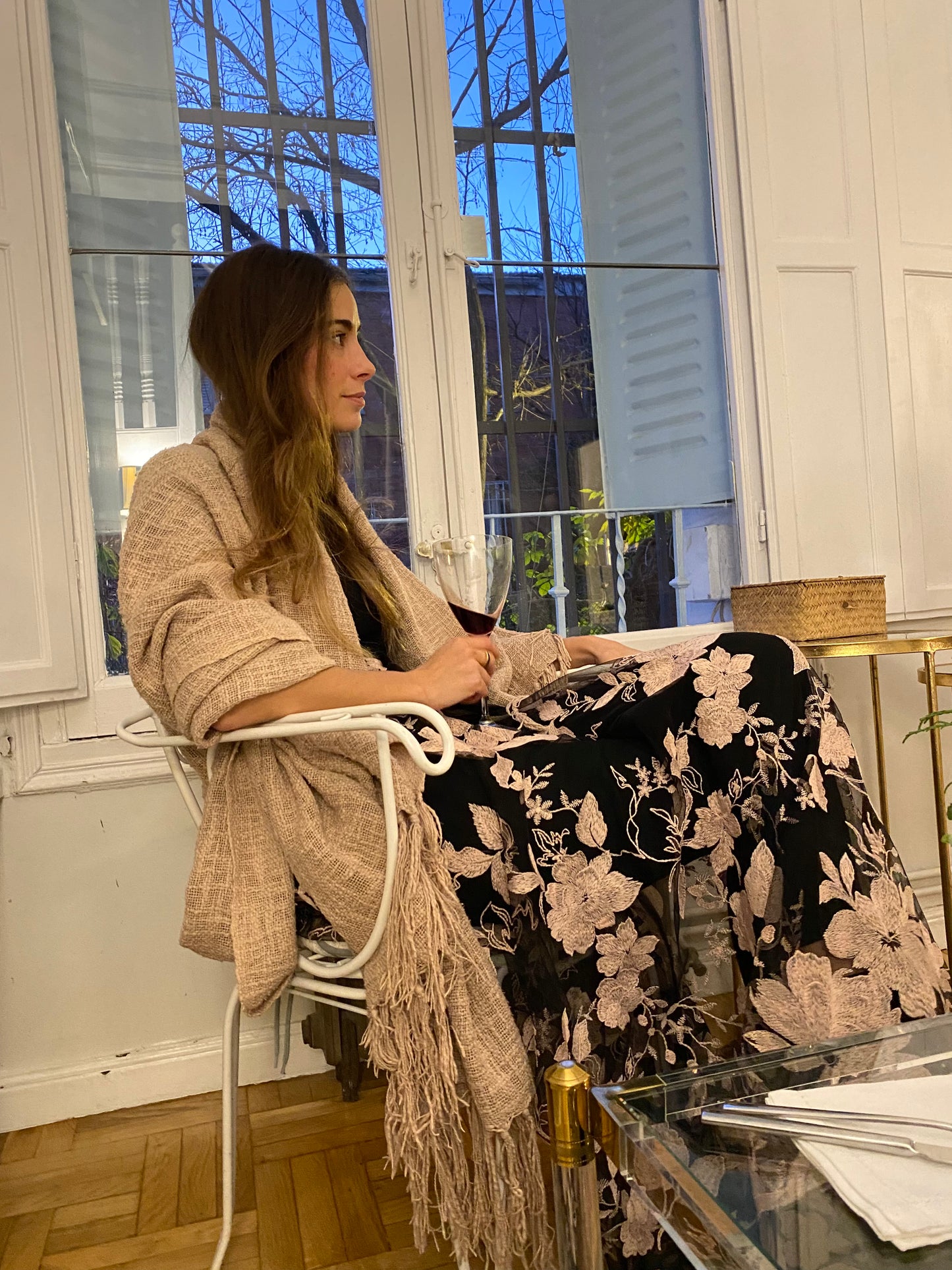 PV Cover Flowers on black tulle ♡