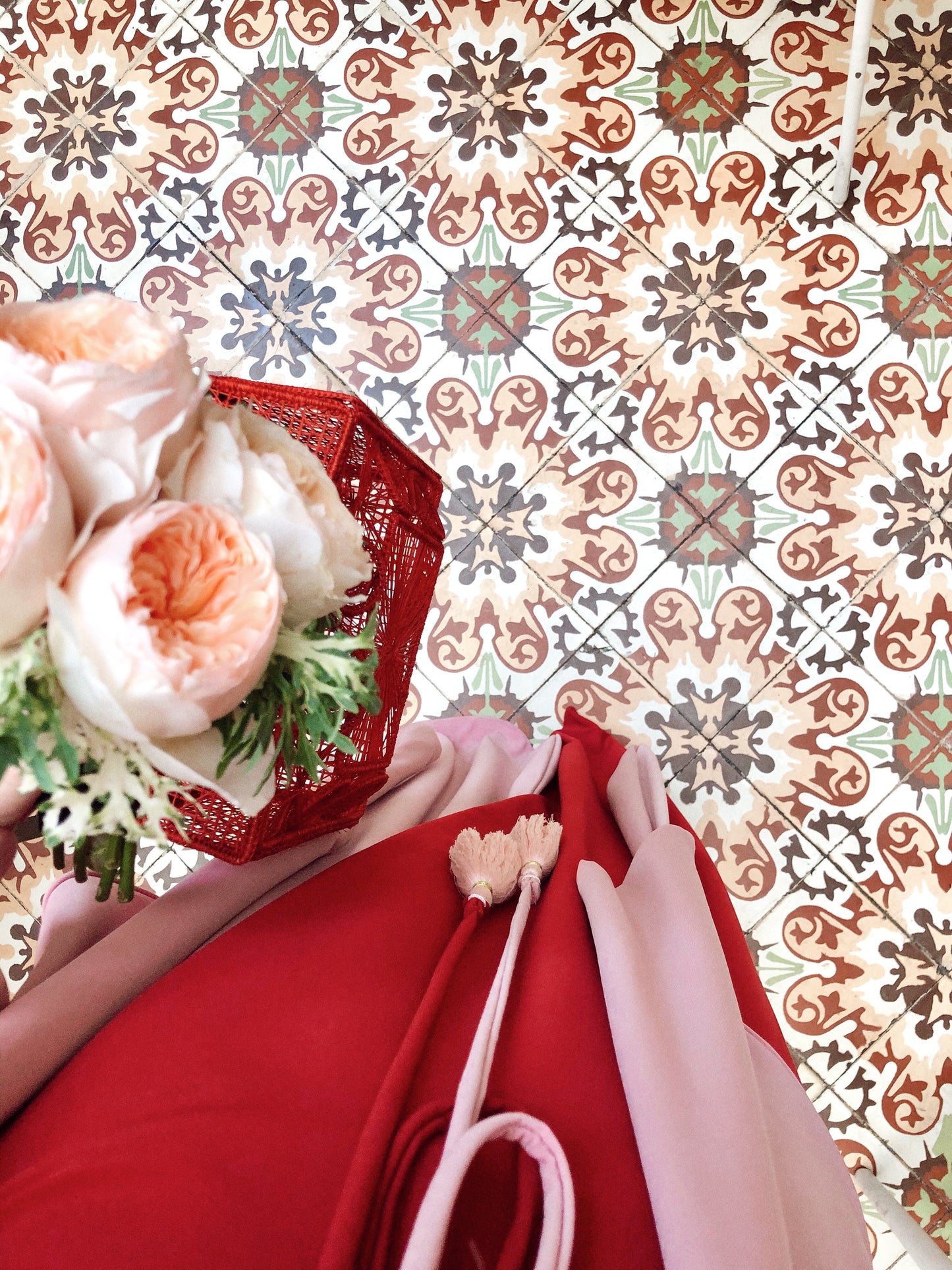 Pink Long Double Dress83