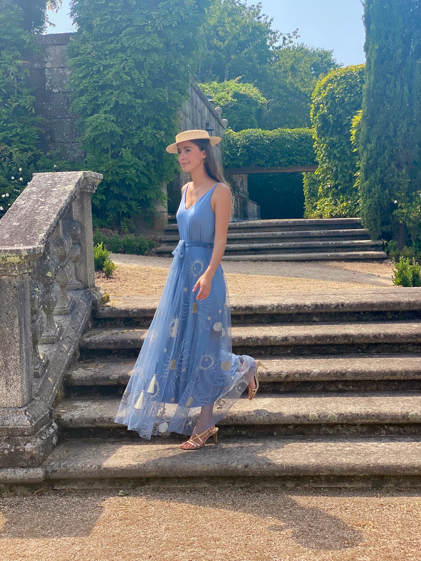 Blue Pom Pom Dress Venezia 137 Special