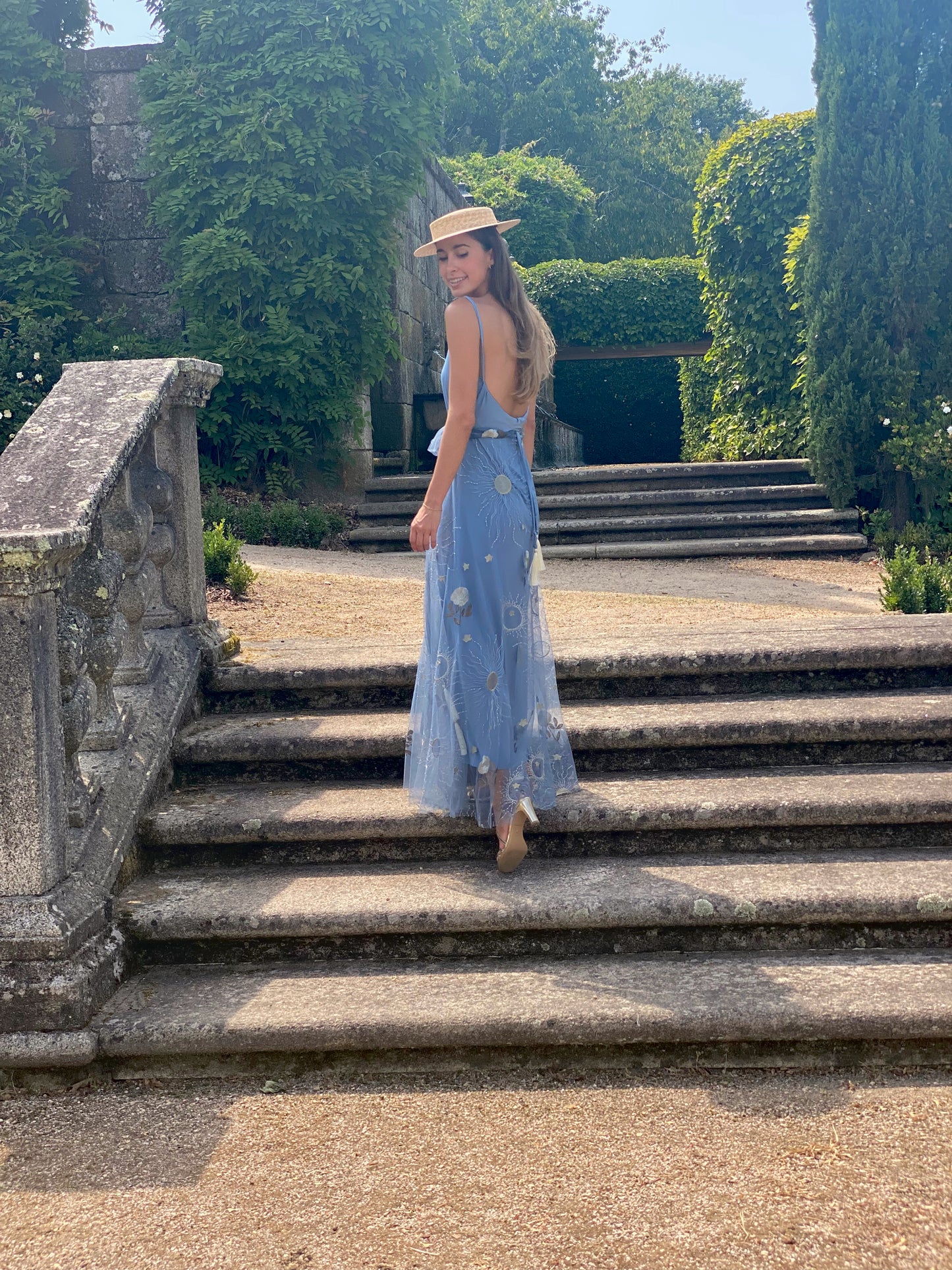 Blue Pom Pom Dress Venezia 137 Special