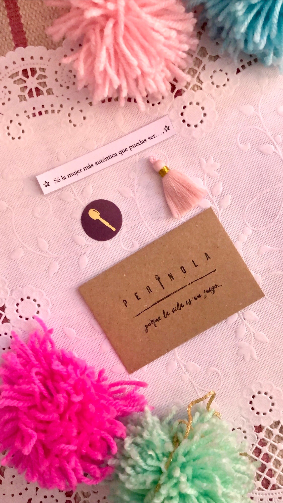 Pink authenticity amulet