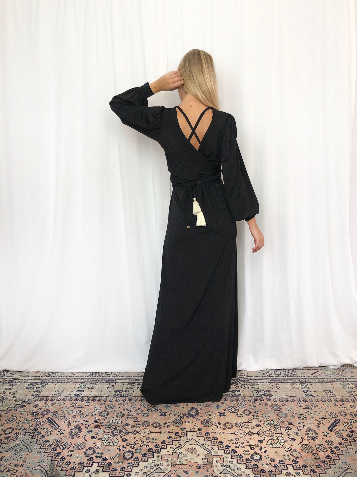 Wrap Long Sleeve Black