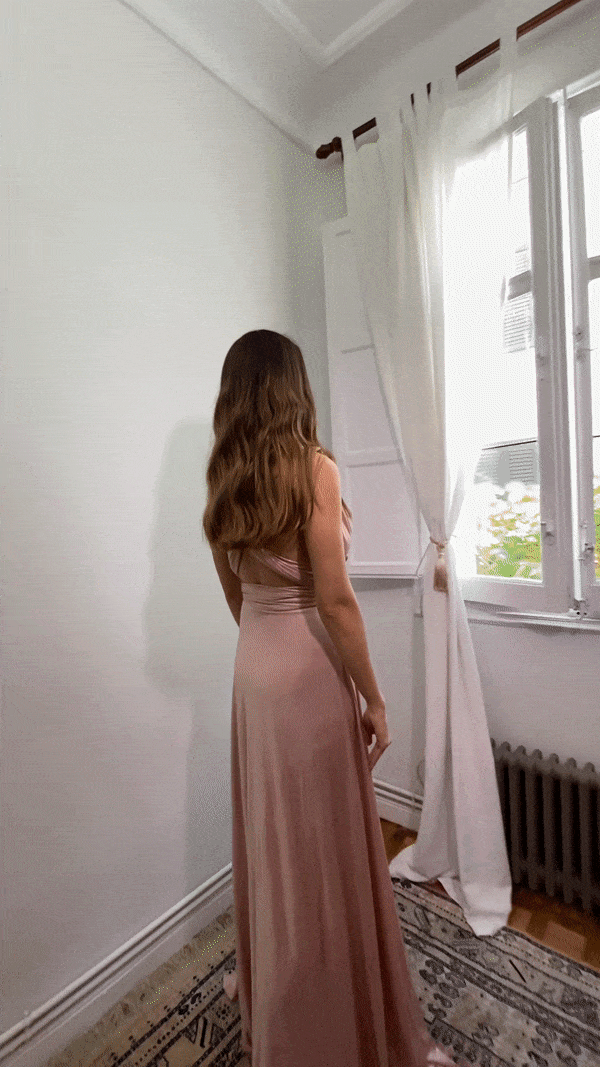 Special Shine Pink Infinity Dress