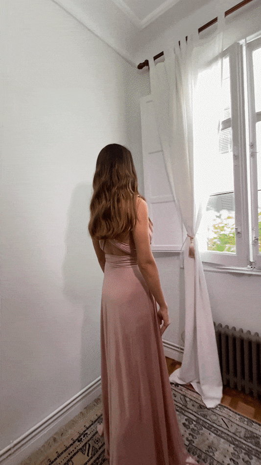 Special Shine Pink Infinity Dress