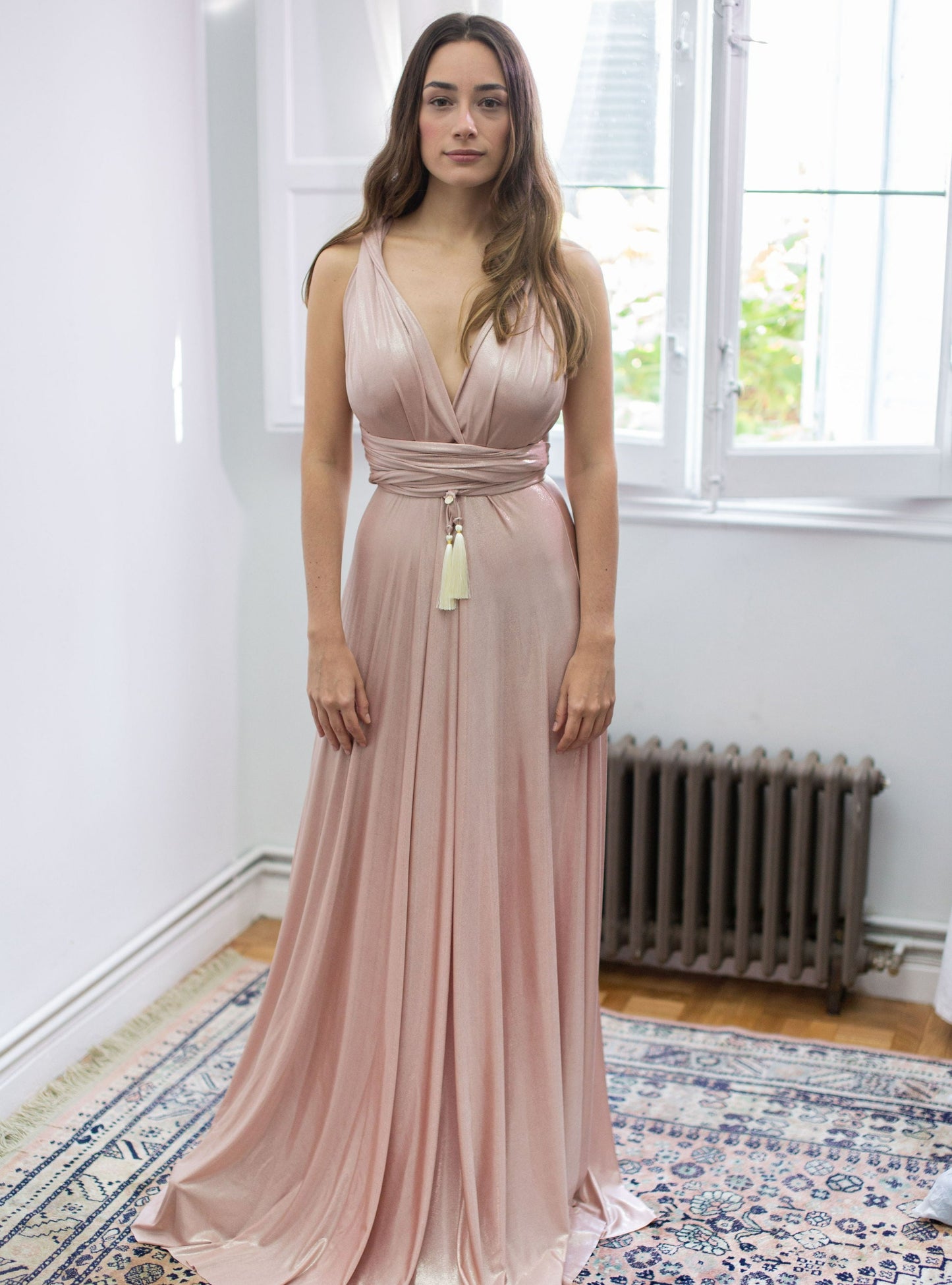 Special Shine Pink Infinity Dress