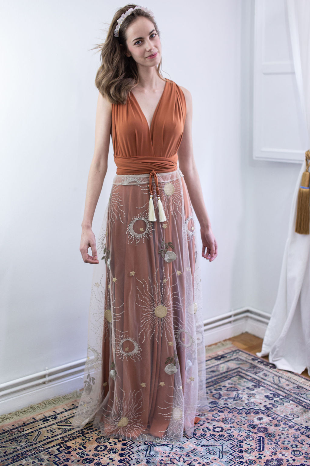 Royal Fringed Poncho