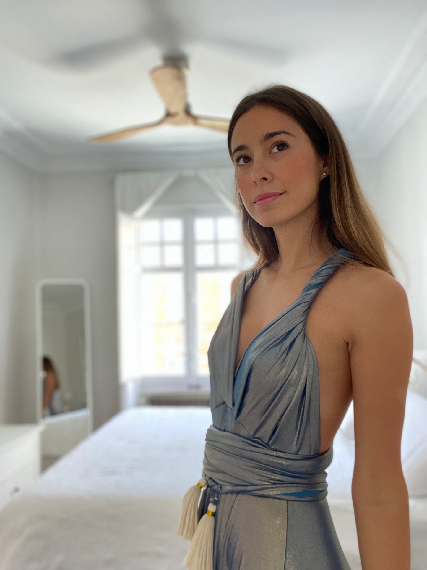 Infinity Blue Glitter Dress 1448 Special