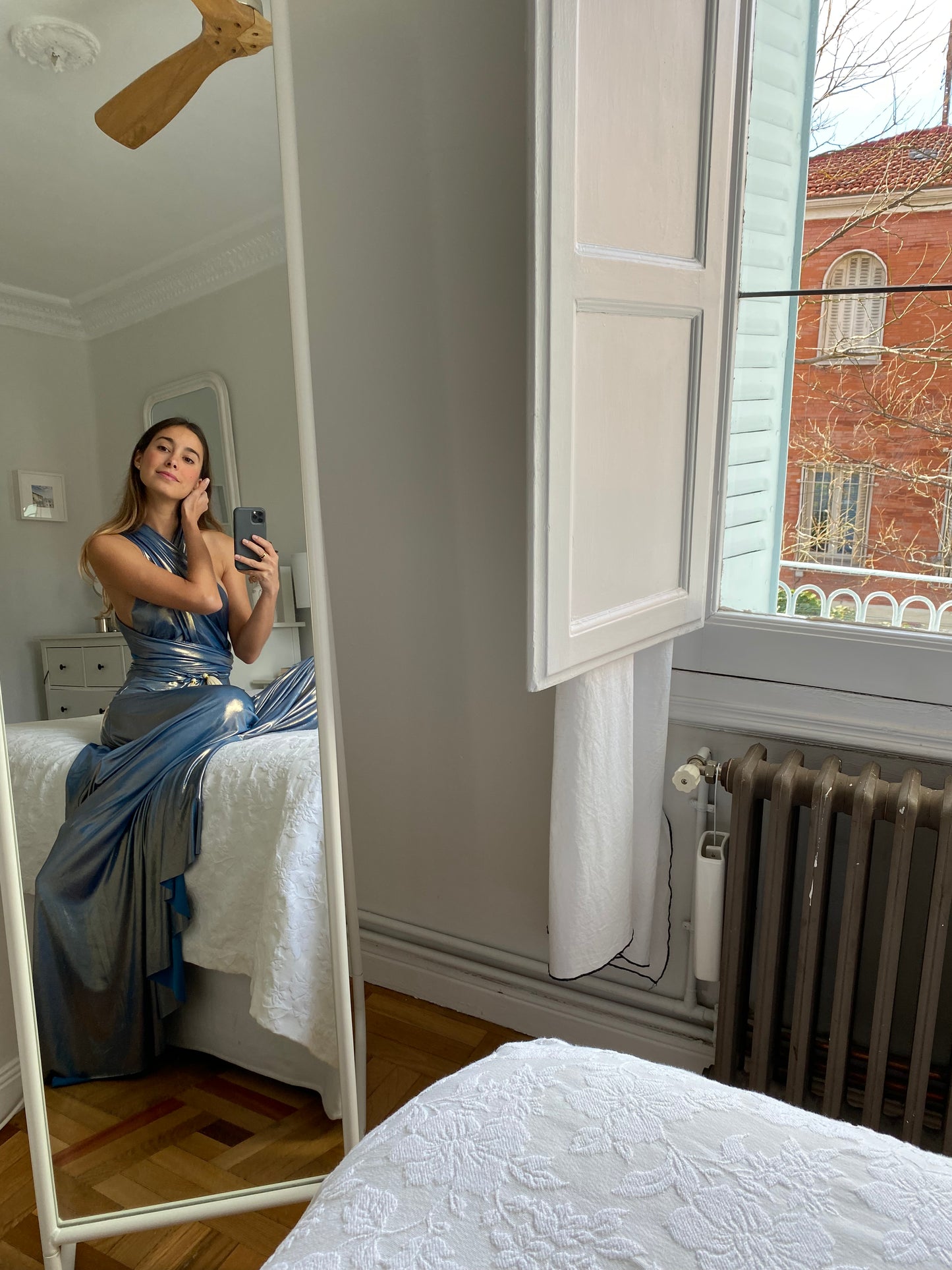 Infinity Blue Glitter Dress 1448 Special