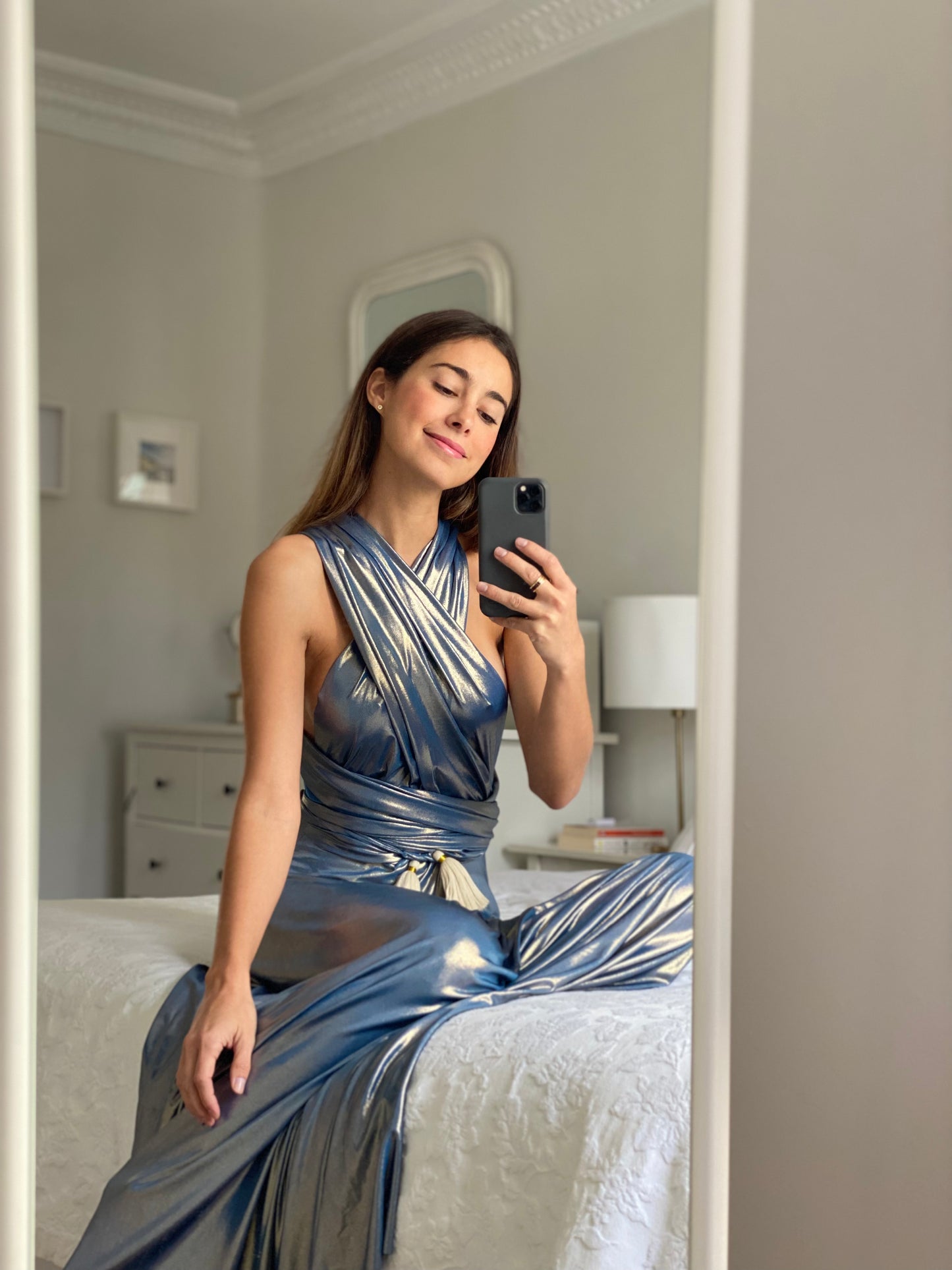 Infinity Blue Glitter Dress 1448 Special