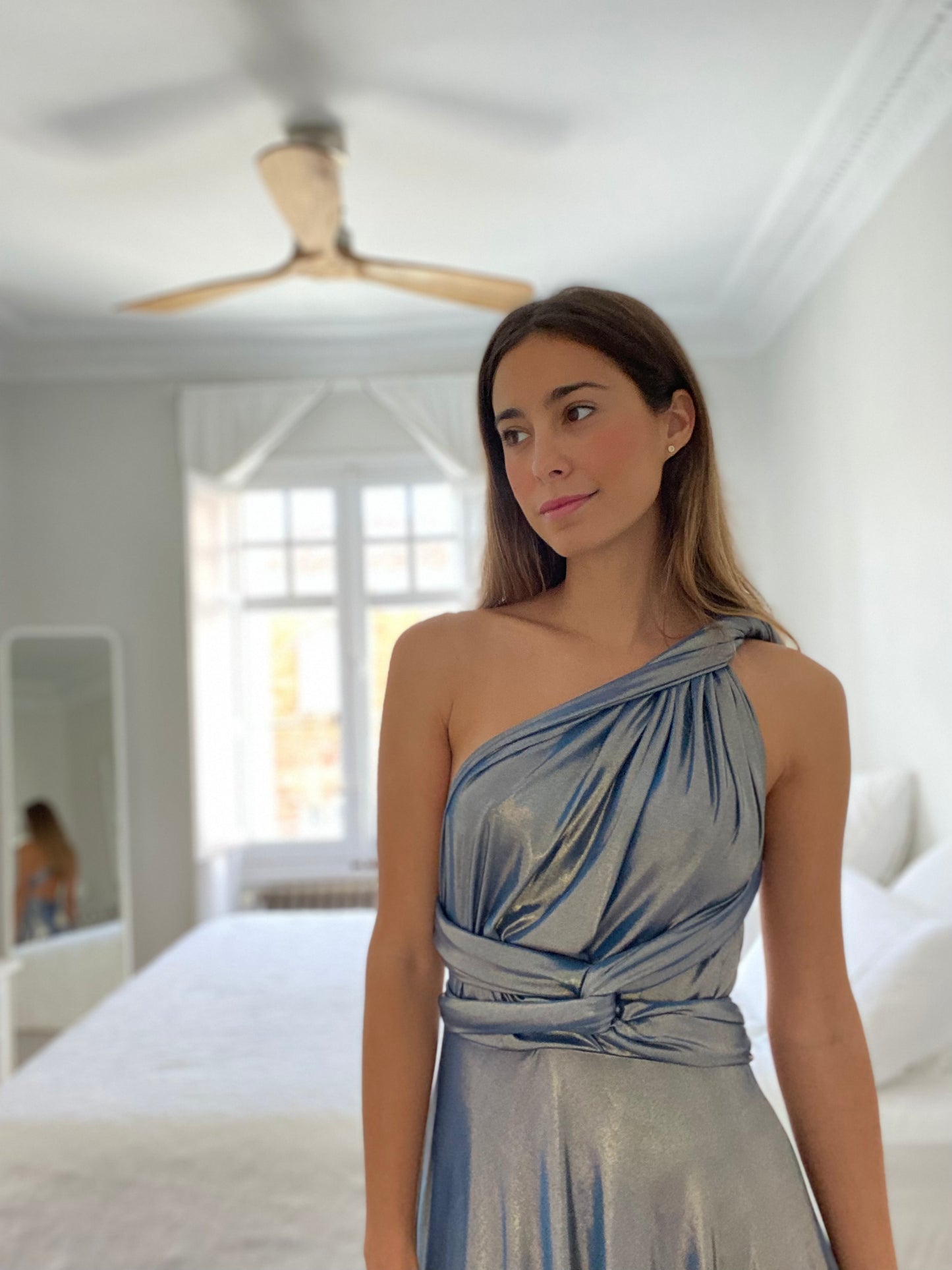 Infinity Blue Glitter Dress 1448 Special